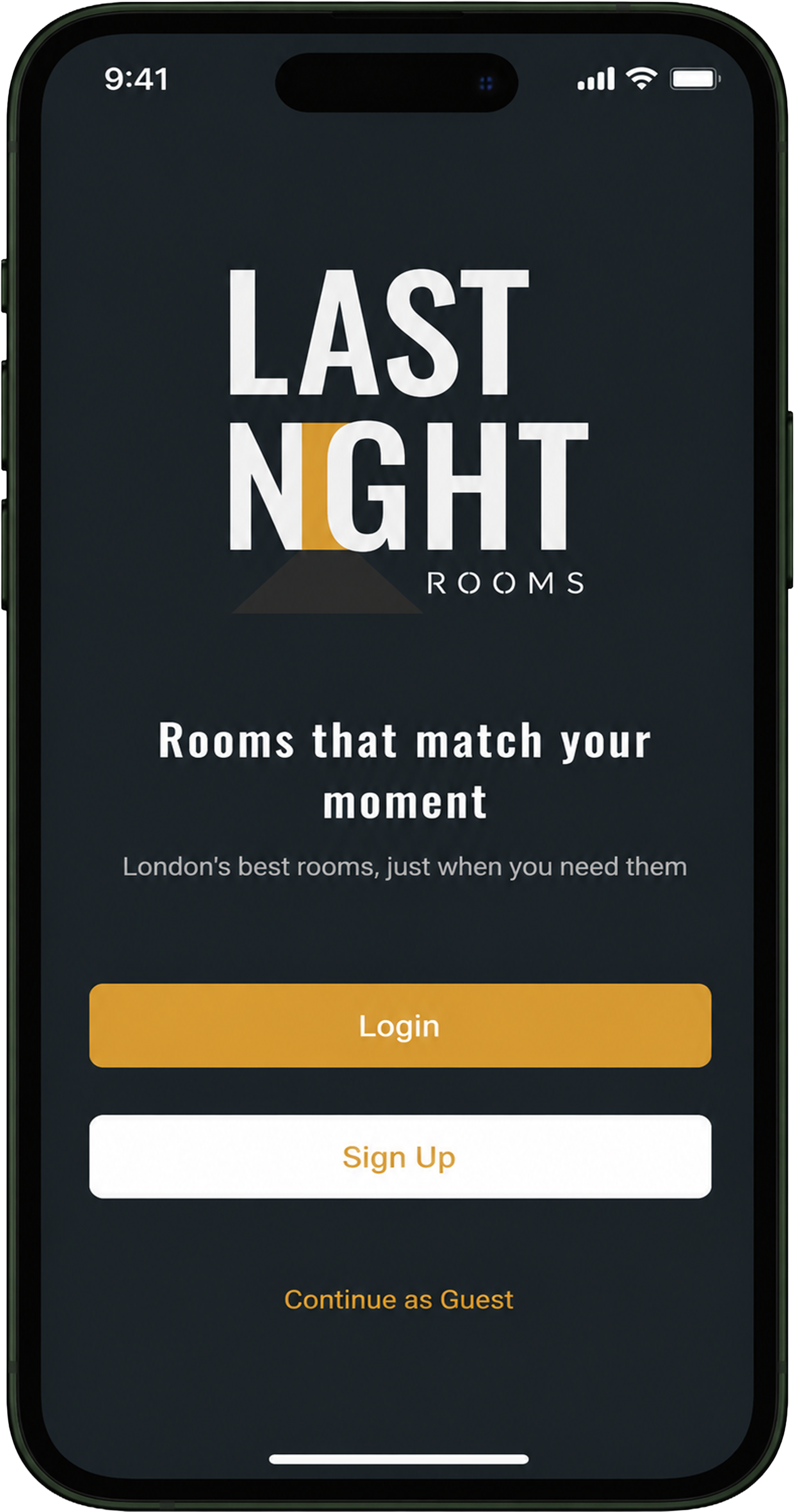 Last Night Rooms splash screen