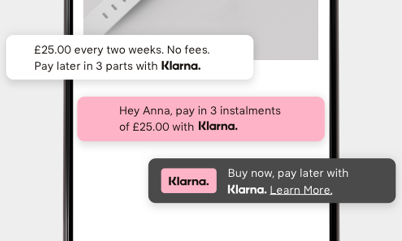 integrate klarna in shopify on site messaging